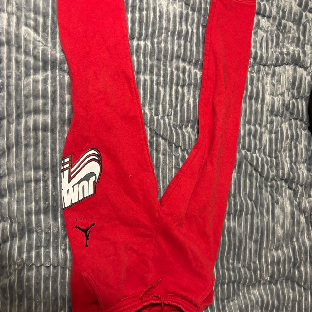Nike Red Sweatpants with Logo